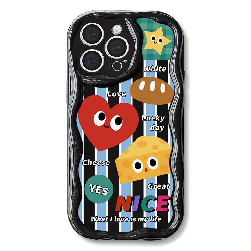 

Zhitai Apple 16 Pro Cartoon Cream Pattern iPhone Case - Fits iPhone 12, iPhone 14 Pro, and iPhone 15 Models. iPhone 12 Pro Max