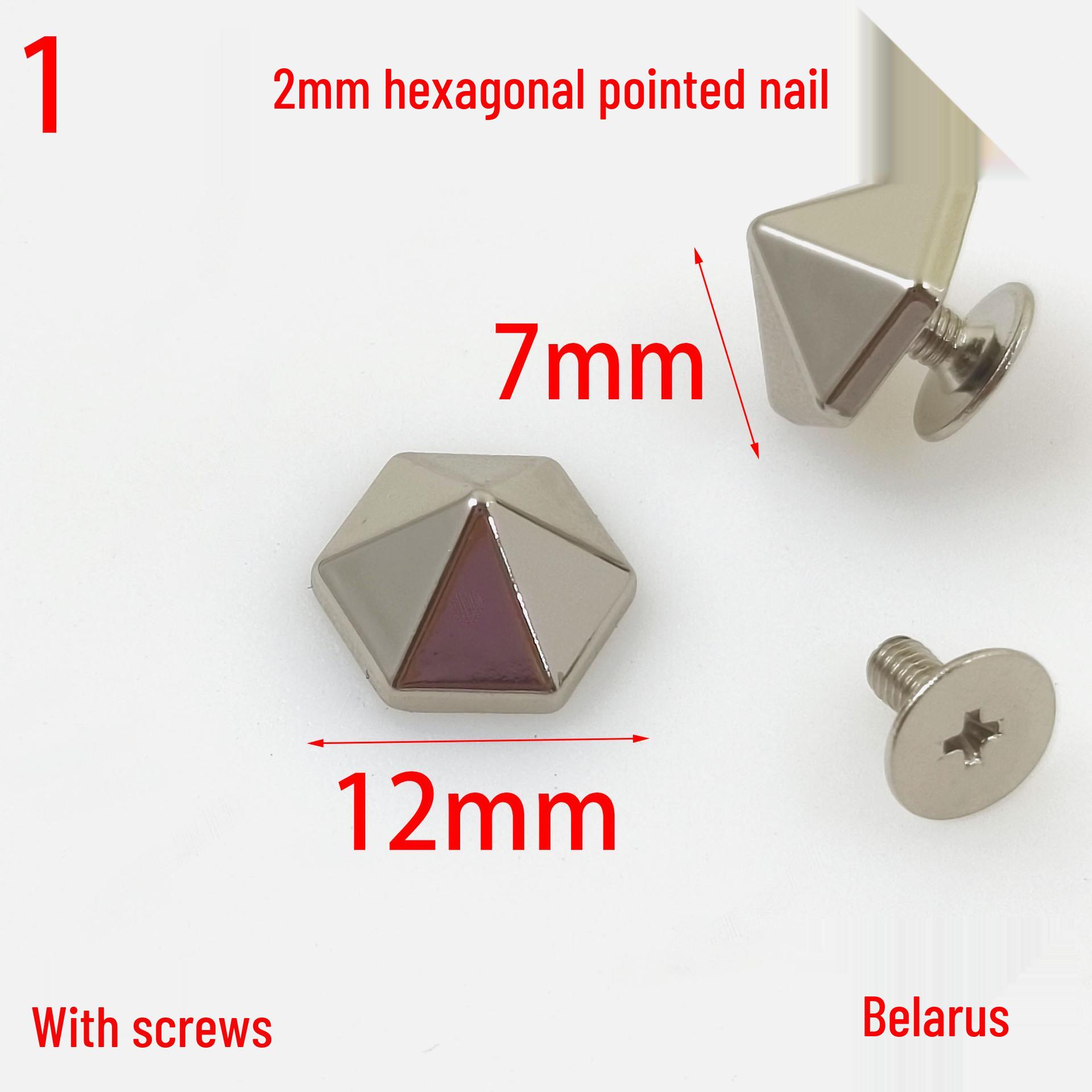 

12MM Hexagonal Decorative Screw-in Nails (Box of DIY Hardware Accessories)