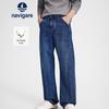 Jeans de Denim para Hombre de Corte Relajado y Pierna Ancha