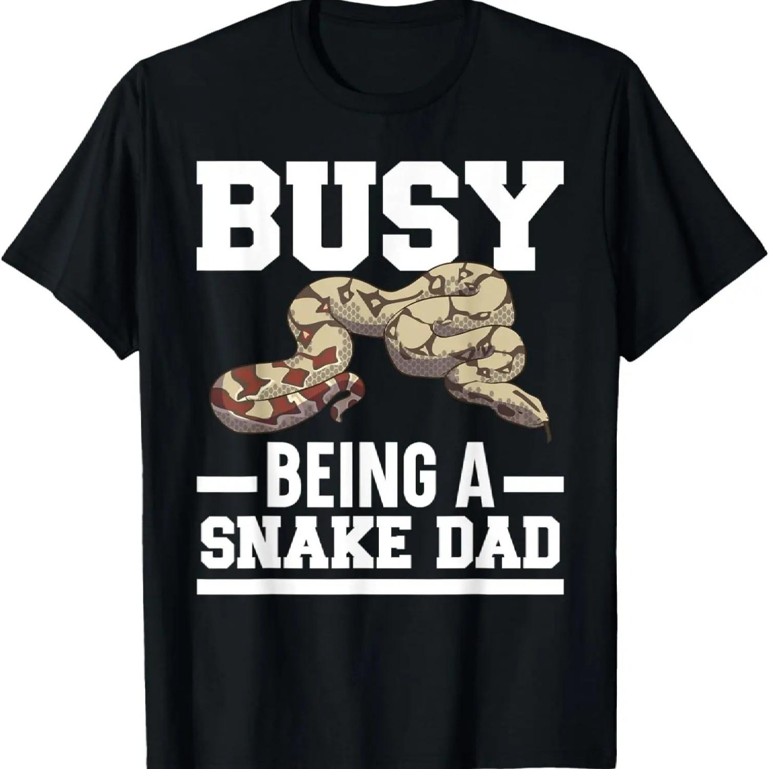 

Busy Being A Snake Dad Venom Serpent Reptile Fathers Day T-Shirt XXXXXL чорний