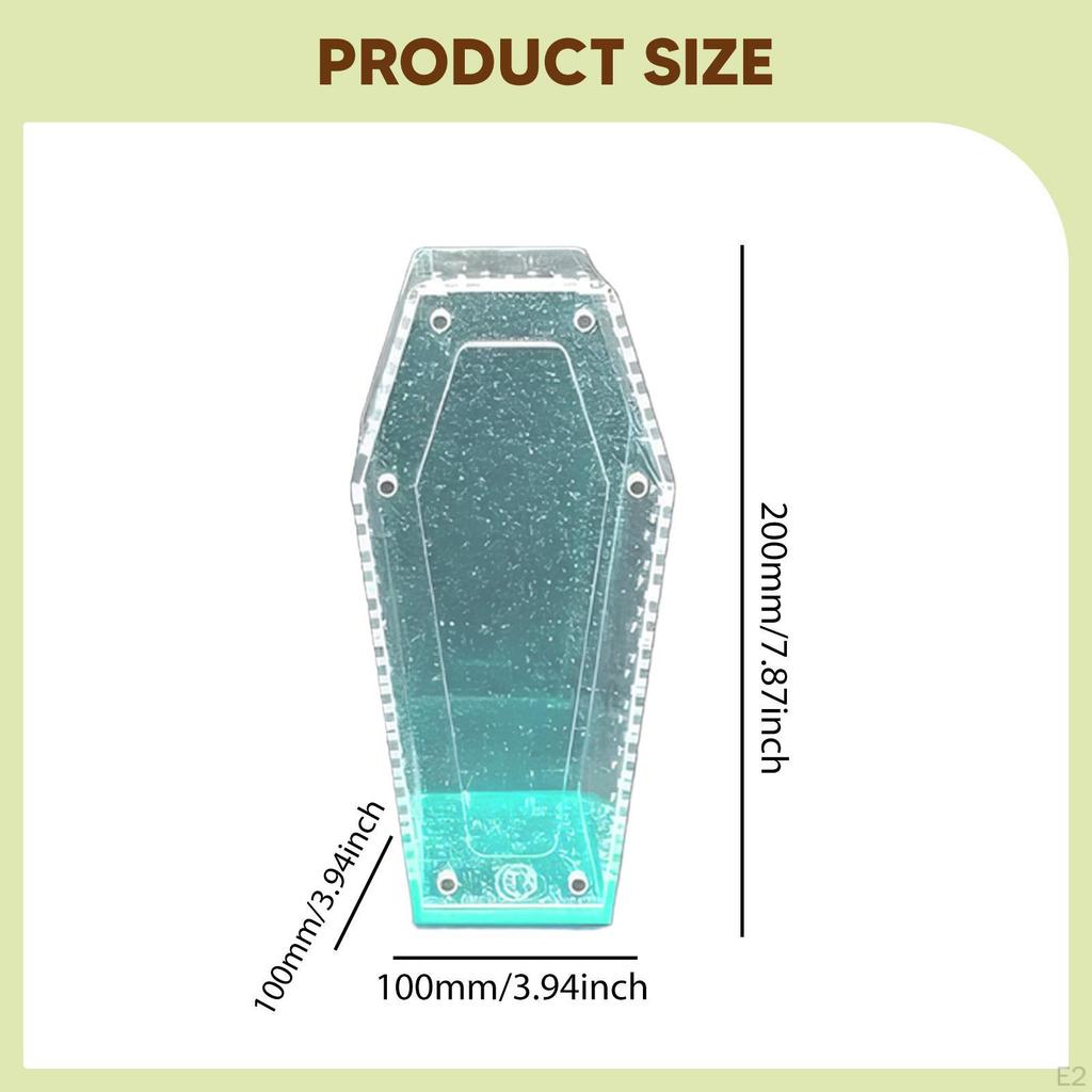 Acrylic Enclosure Tank Breeding Box Portable Clear with Front Opening Door Reptile Terrarium