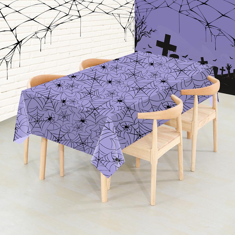 Halloween & Christmas Theme PEVA Tablecloth - Disposable Party Decor
