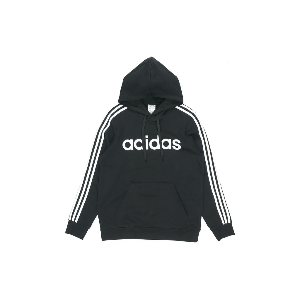 adidas Pullover Hoodie With Fleece Lining For Warmth And Comfort Men Tops Black DQ3096