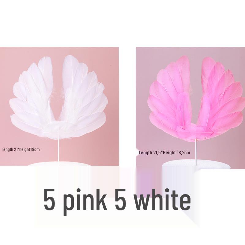 10 Anielskich Piórkowych Topperów i Ozdób na Tort