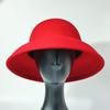 Woman Fisherman Hat Autumn Winter Pure Wool Pearl Wool Hat French Hepburn Retro Elegant Felt Hat Church Hat Dome Fishermen Hat