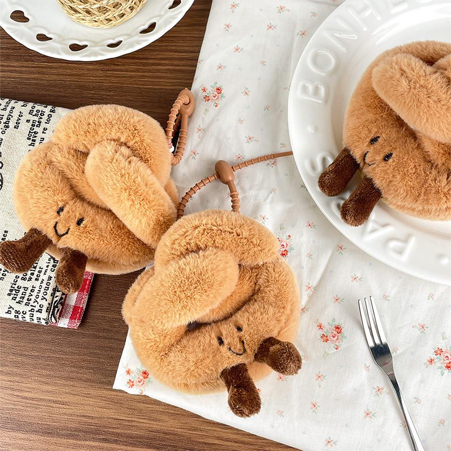 Soft Huggable And Plush Lye Bread Figure Charming Keychain For Bags Fashion