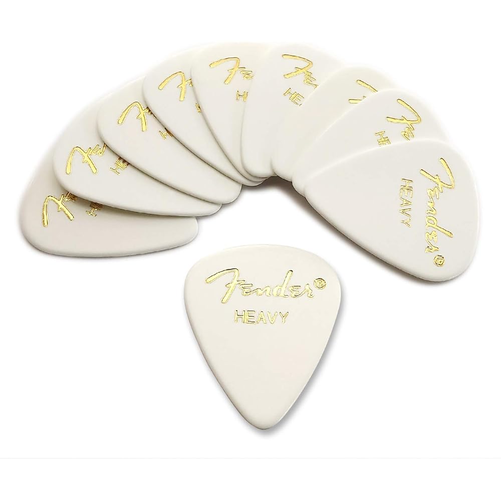 Медиатор Fender x 10 Каплевидный HEAVY-WHT