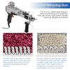 Macchina per Tufting e Tessitura di Tappeti Elettrica spina USA blu spina UE blu 100-240V 50-60Hz 4-14mm pelo ad anello 7-19mm pelo tagliato 5-45
