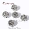 18K Gold Plated Metal Bead Separators For Bracelets,Weave Pattern Beads,Spacer Beads For Jewelry Making DIY Accessories