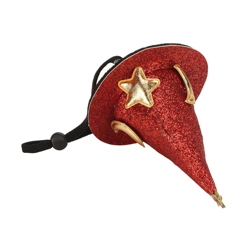 Hamster Hat Moon Star Pattern Small Animal Pet Top Hats with Adjustable Chin Strap for Turtles