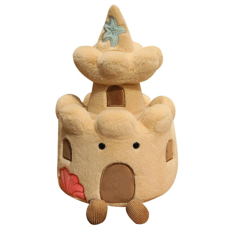 Beach Castle Stuffed Toy Pillow Ornament Bedroom Decor For Play Comfort And