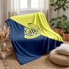 Coperta in Flanella con Stampa del Newcastle United Football, Coperta Morbida Calda Leggera per Divano Letto Campeggio