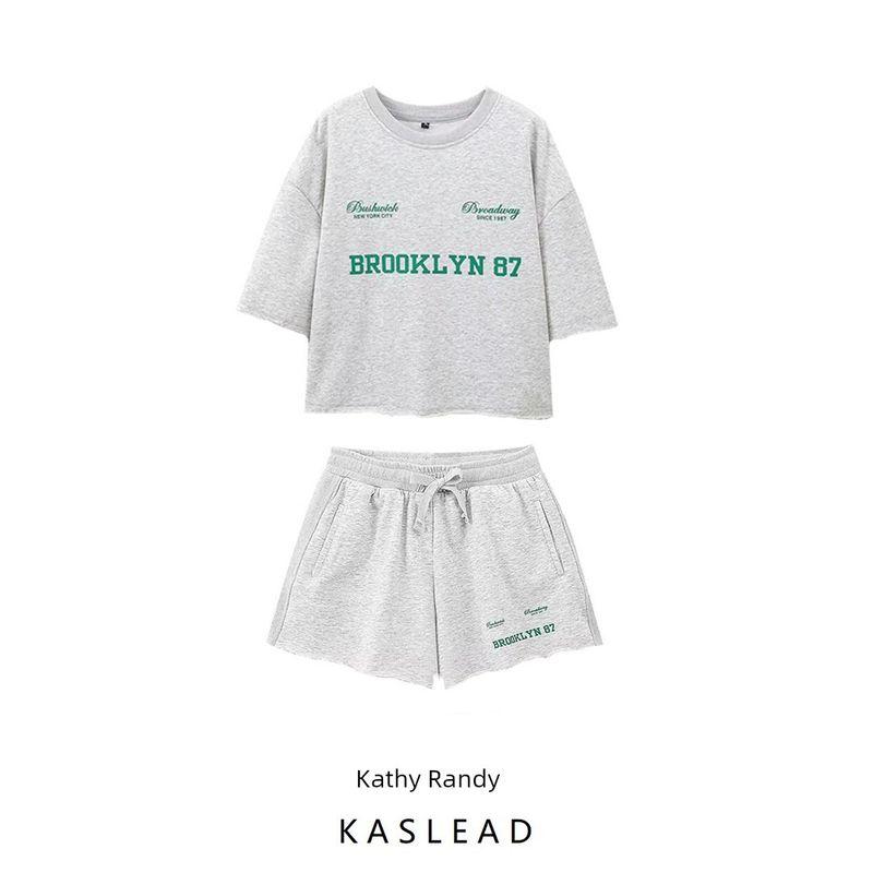 Kaslead New Arrival Women's Clothing Fashion Style Fashion Printing Flannel Fleece and Shorts 3253806 3808