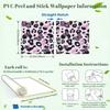 Pink Butterflies Leopard Print Wallpaper 22.83"X118" Waterproof Wallpaper for Living Room/Bedroom/Bathroom PVC Wall Sticker
