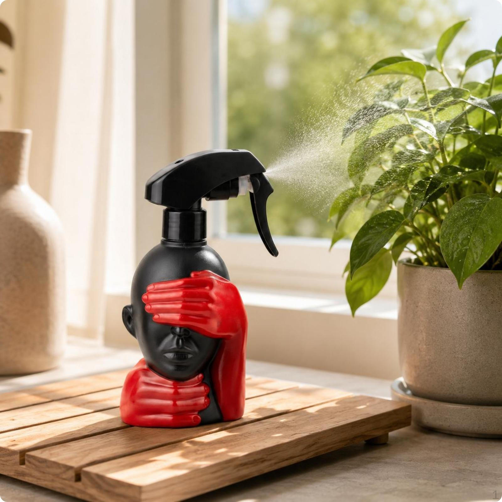 FaceShaped Spray Bottle Hand Trigger Decorative Mist