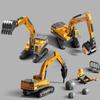 Engineering Diecast Crane Bulldozer Excavator Vehicle Construction Alloy+Plastic Tractor Inertial Model Toys for Children Boys