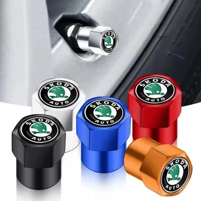 Otomobil Lastiği Metal Vana Kapağı Sızdırmazlık Önleyici Dekoratif Octavia Superb Rapid Kodiaq Fabia Roomster Citigo için