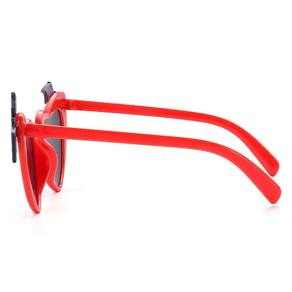 Okulary przeciwsłoneczne w kształcie serca ze skrzydłami nietoperza Dla kobiet Modne okulary serca Nowość Dekoracja kostiumu na Halloween Impreza Disco
