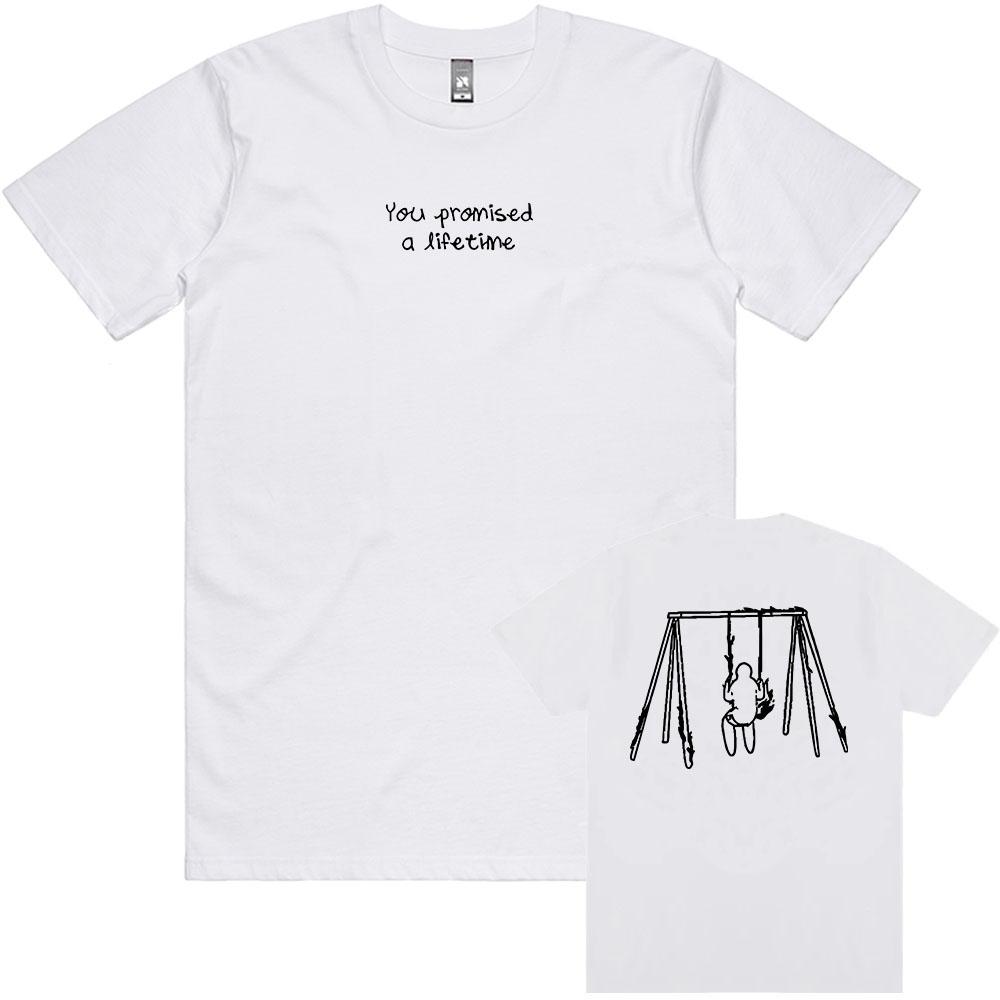Myles Smith SOLO Tshirts You Promised A Lifetime Letter Print T-shirt Cotton Short Sleeve Tees Unisex Streetwear Graphic