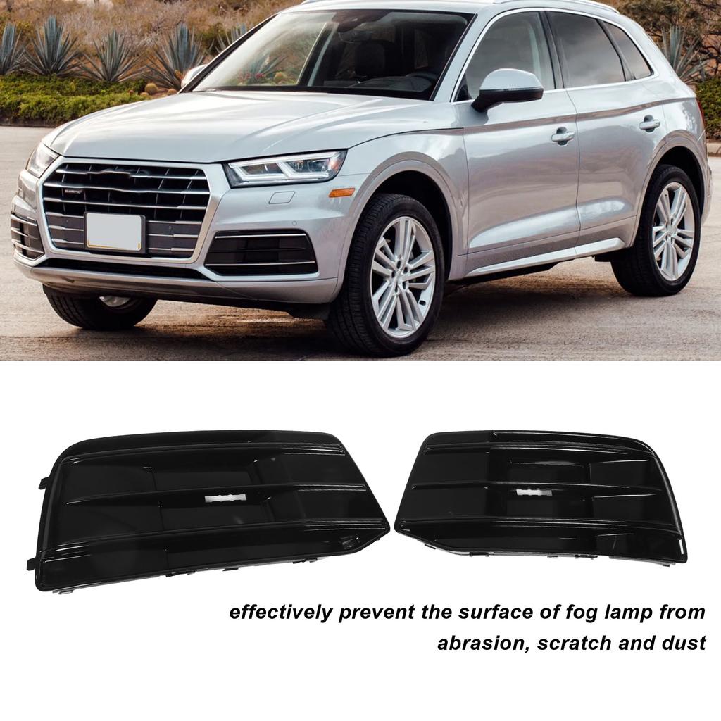 Front Bumper Fog Light Insert Cover AU0807118 Left Right Side Grille Bezel Trim for   2018‑2020