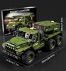 2268PCS Green Artillery Vehicle Building Blocks Toys Model Rocket Launcher Assemble Bricks Toy Sets For Kid Ornament Gifts