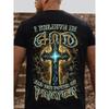 European Sizes Men's Christian Faith T-shirt - God's Choice,  Suitable for Church, Casual Wear and Christian Gifts  Crew Neck Short Sleeve