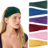 Wide Elastic Headbands for Women Non Slip Soft Hair Bands for Running Workout Gym Sports Sweat Absorbing Turbans
