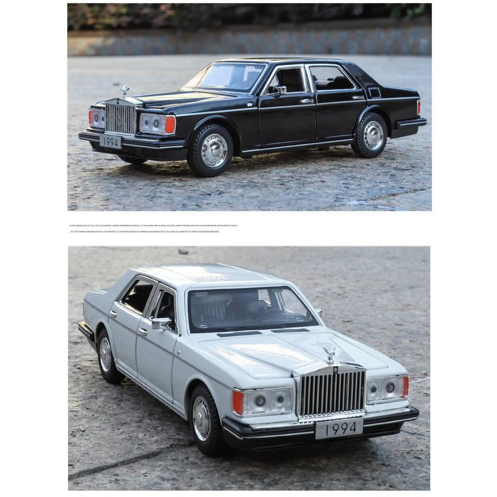 1/32 Rolls Royce Silver Seraph Alloy Model Car Toy Diecasts Casting Pull Back Sound and Light Car Toys for Children Vehicle