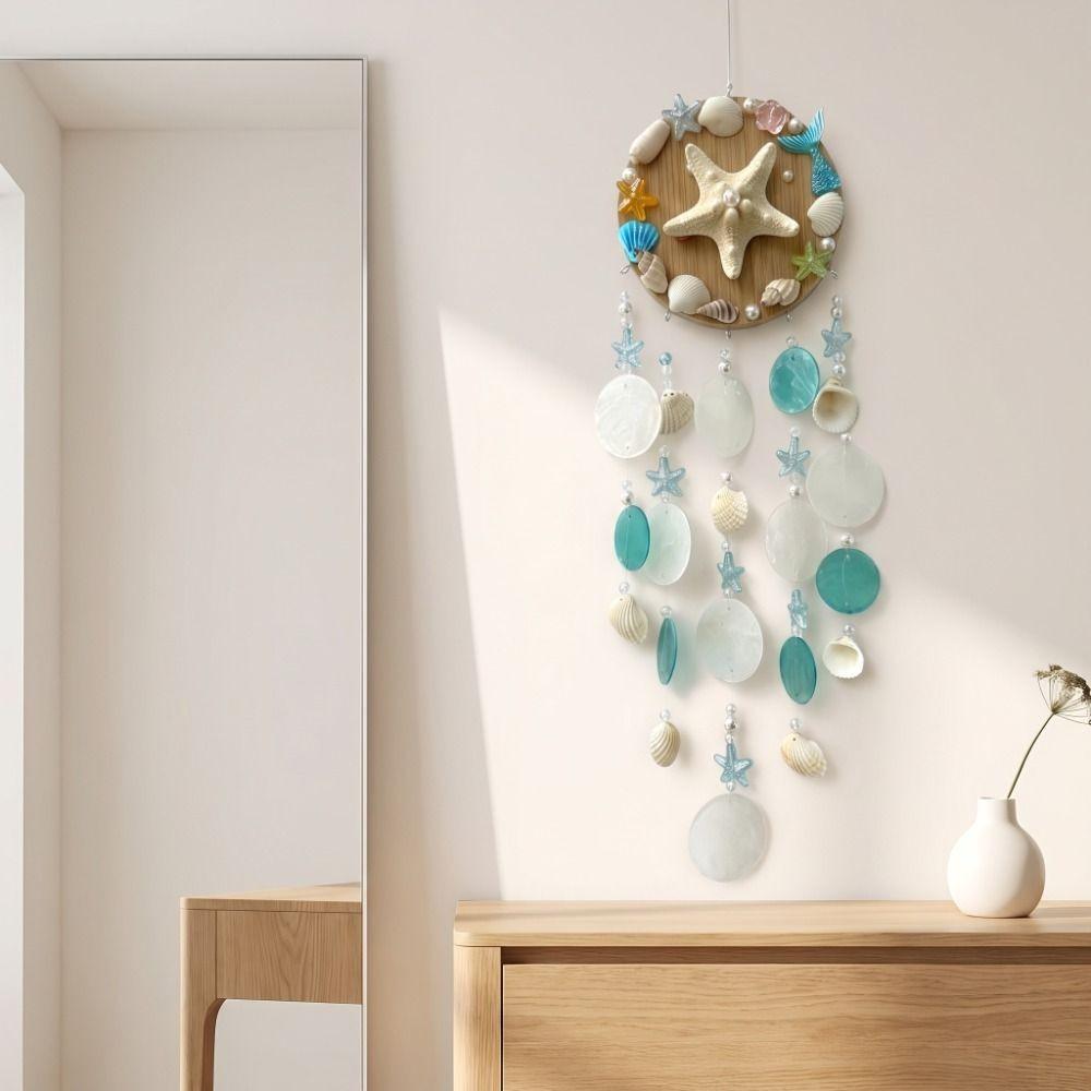 Wall-mounted Sea Shell Wind Chime Star Garden Wind Chimes Creative Outdoor Wind Catcher Garden