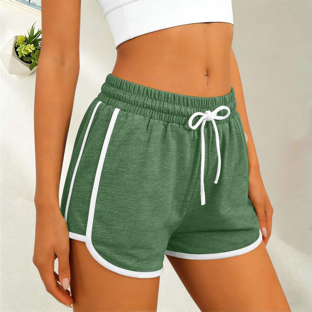 Women's Sports Shorts Drawstring Shorts With Side Pockets Casual Loose Pants
