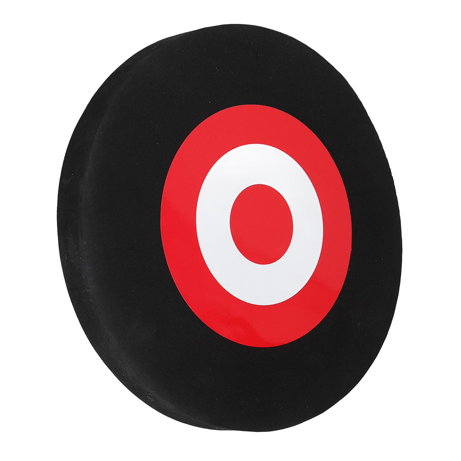 

Archery Moving Target EVA Round Arrow Target Shooting Practice Target with 2 Target Papers Black Red Target