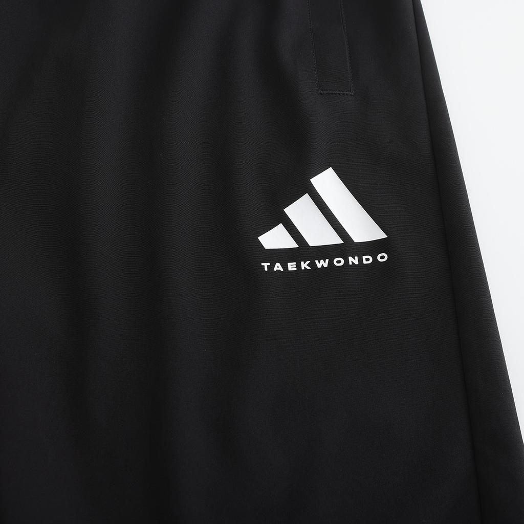 Adidas Taekwondo Round Neck Pullover Simple Short Sleeve T-Shirt Breathable Fashion Lace-Up Shorts Casual Sports Suit ADICLTS24CTKP-WG+S21ATMSH3T-BW