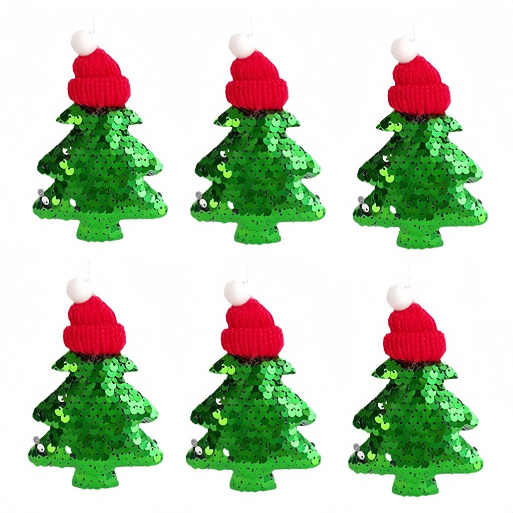 Christmas Hanging Decor Glitter Christmas Ornaments Festive Displays Elegant Holiday Decorations Reflective Glitter Finish