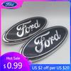 Car Sticker Ford 1pcs 3D for ford blue black 225mmx90mm Car Front Head Hood Bonnet Emblem Rear Tail Bumper Trunk Sticker Badge D