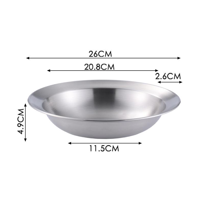 Stainless Steel Anti-Scald Thickened Bowl for Noodles, Rice, and Crawfish with Custom Logo.