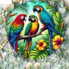 Pc Parrot Sign Personalized X Cm Round Tin Sign  Ideal Gift for Men Women Friends Artistic Home Decor for Front