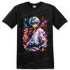 Gintoki Sakata Gintama Anime T-Shirt mit Blitzfeuer Samurai Tee Geschenk Grafik