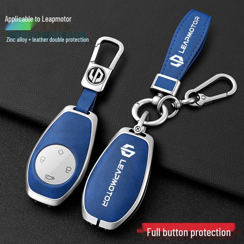 Leapmotor T03/S01/C01 2023 Schlüsselhülle: Schützende Autofernbedienungshülle für Herren mit Schnalle
