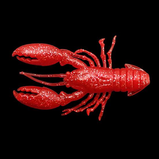 9cm/12.5g Fishing Bait Hollow Simulation Realistic Tempting Angling Soft Rubber Floating Lobster Artificial
