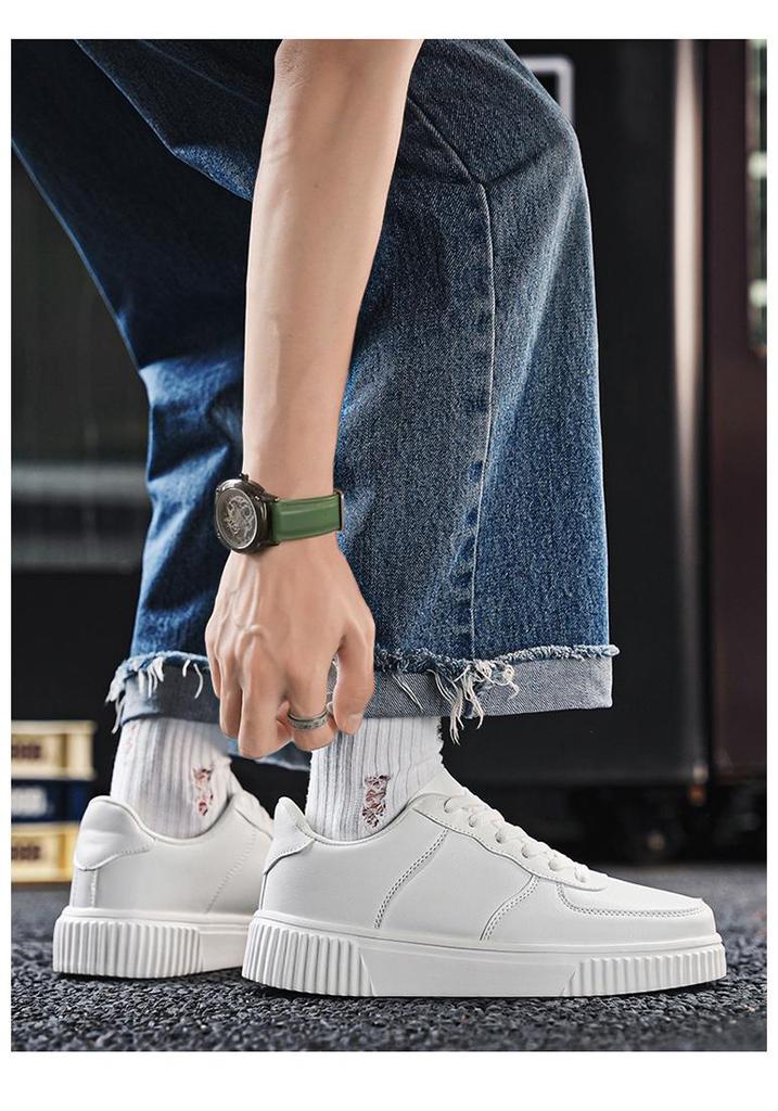 Extra Large Men's Versatile Summer White Skate Shoes, Sizes 46-50