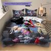 3pcs Nightmare Before Christmas Jack and Sally Print Cover Set Ultra Soft, Breathable, and Comfortable Bedding with Stylish Design for Bedro