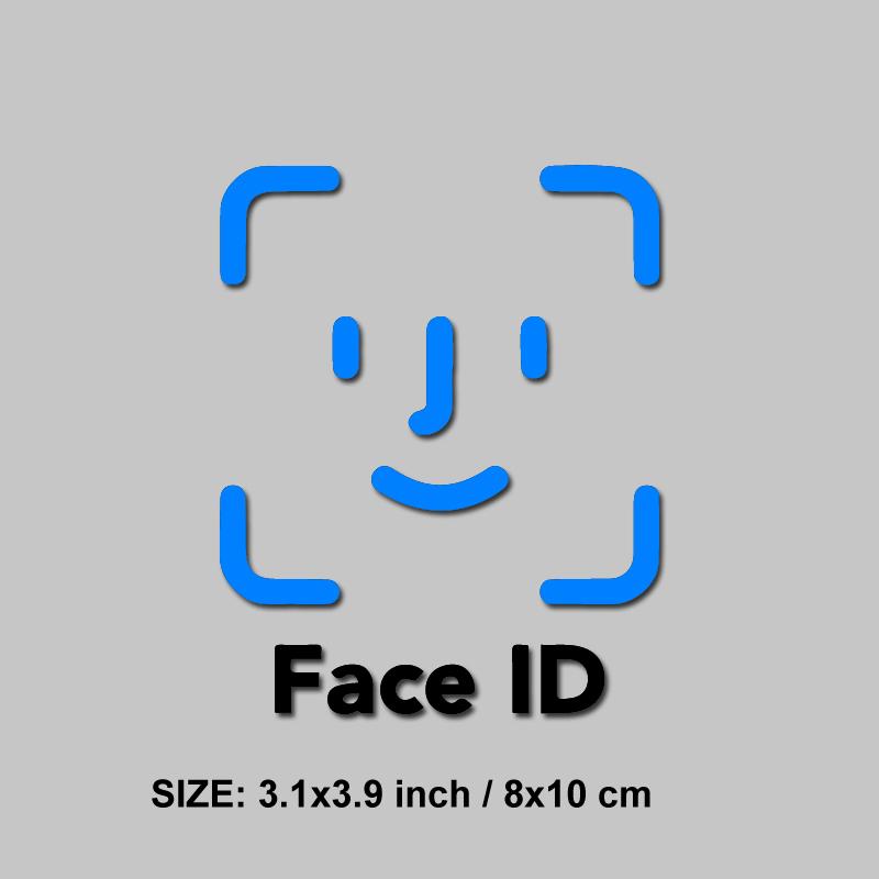 FACE ID decal,creative&funny stickers, Car funny accessories,for car truck&laptop!For a Unique and Look!