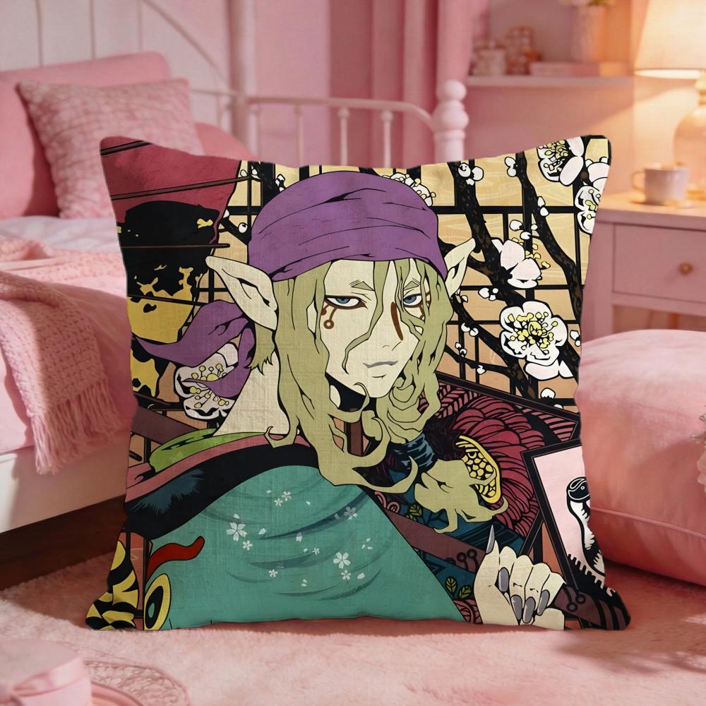 MMononoke Anime Kissenbezug Premium Komfort Wendbar Kissenhülle Zwei in Einem Design für Jeden Raum Auto Innenraum