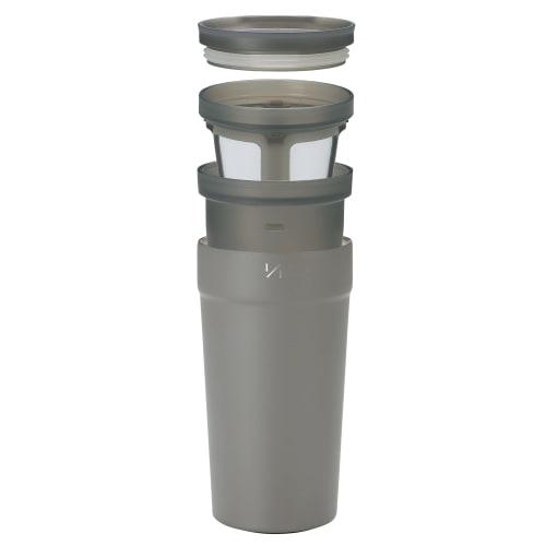 CB Japan Vacuum Insulated Tumbler, 350ml, Gray, with Inner Cup, Dishwasher Safe, Ichibunnoichi, Insulates Hot and Cold Drinks, Stainless Steel Tumbler