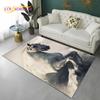 3D Pentium Gallant Horse Steed Animal Carpet Rug for Home Living Room Bedroom Sofa Doormat Decor,kid Area Rug Non-slip Floor Mat