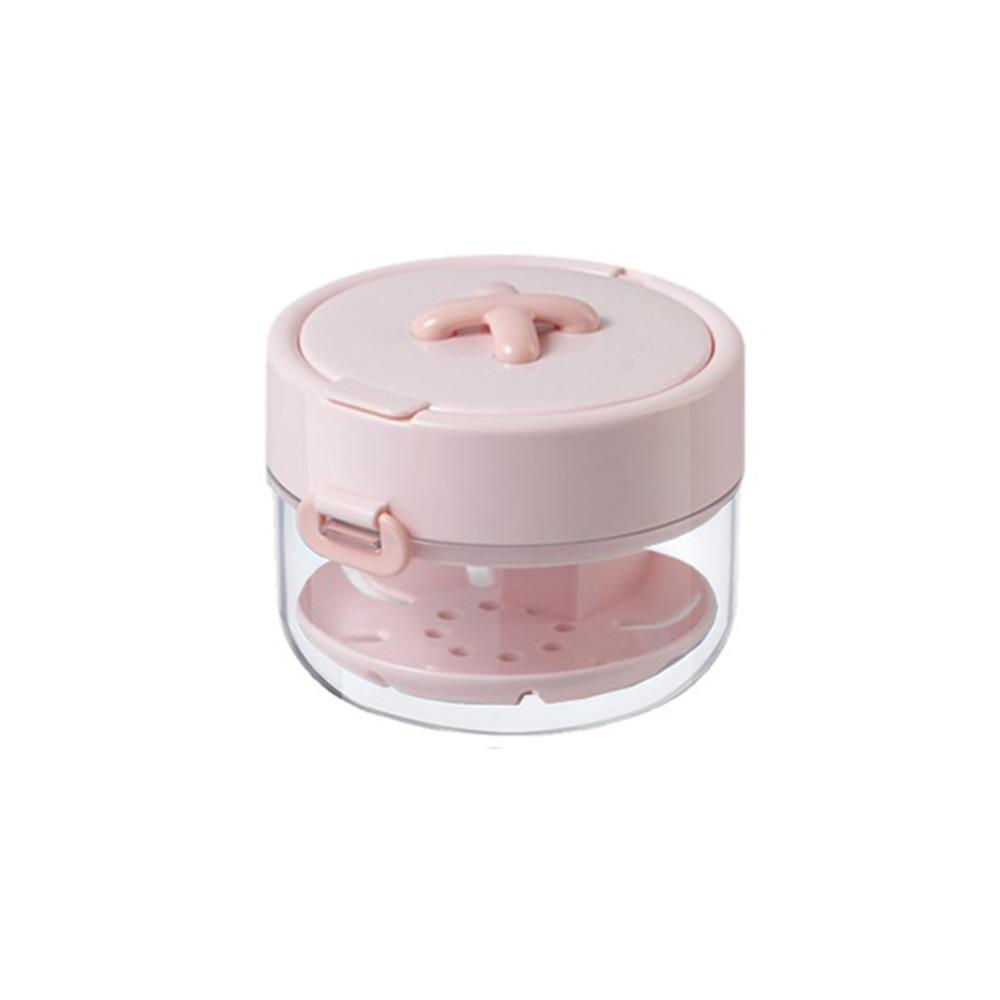 Drainable Design Braces Storage Box Portable Dental Retainer Organizer For Orthodontic Retainer розовый