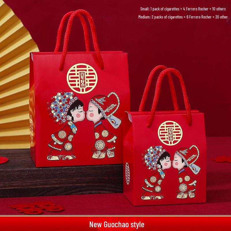 Wedding Gift Candy Box and Bag Set for Melon Seeds