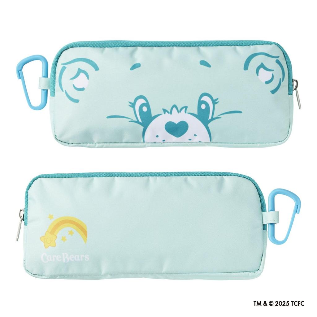 Moonbat CARE Compact Folding Parasol with Heat and Light UV Suitable for Sun and Includes Carabiner and WISH Mint Green BEARS™ (Care Bear™) Blocking,