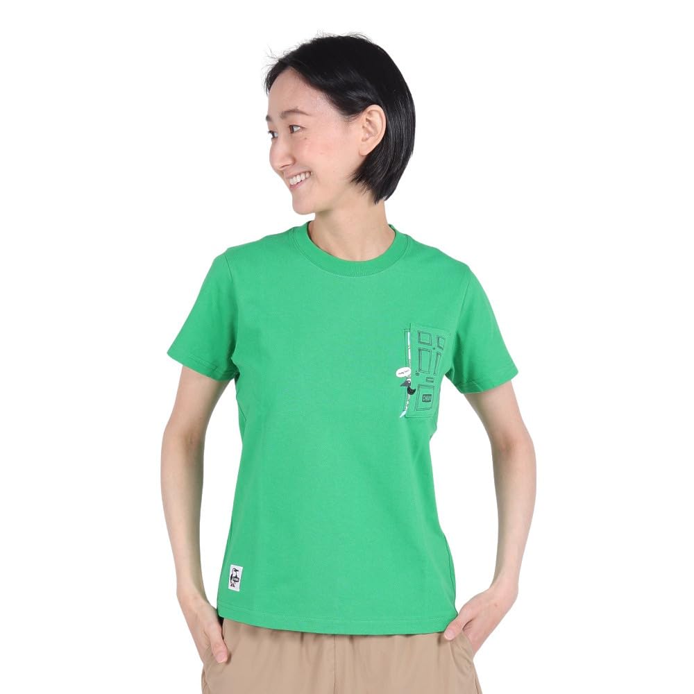 

Футболка Chums Go Outdoor Pocket Green T-Shirt Женская зелёный