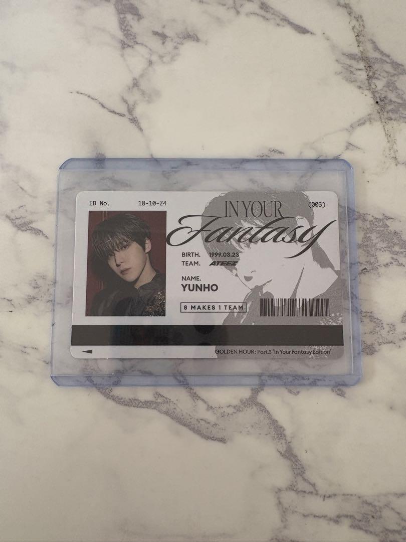 

[USED] ATEEZ Yunho Our Bakery Trading Card ID Card